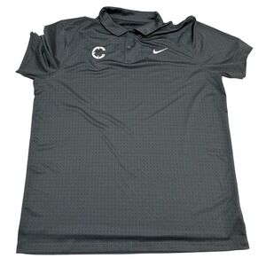 Nike Dri-FIT Polo Shirt Mens 2XL Tall Gray Micro Dot Performance Golf Top